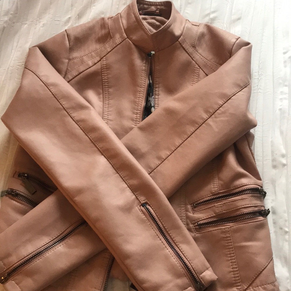 dry goods faux leather jacket